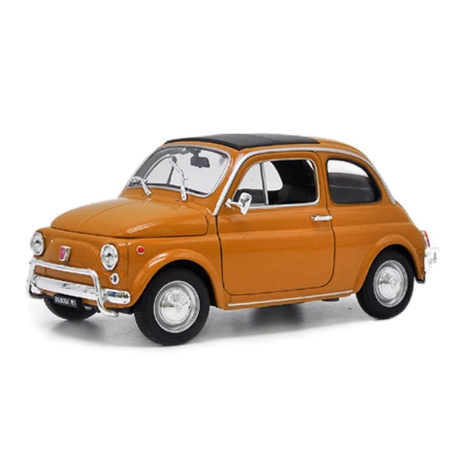 1/18 Scale Diecast Fiat 500 Alloy Off-Road Retro Classic Car Model - NHDTM Tough Metal Toy Car Collection for Adults, Kids & Car Enthusiasts | Perfect for Display, Gift Giving & Home/Office Decoration
