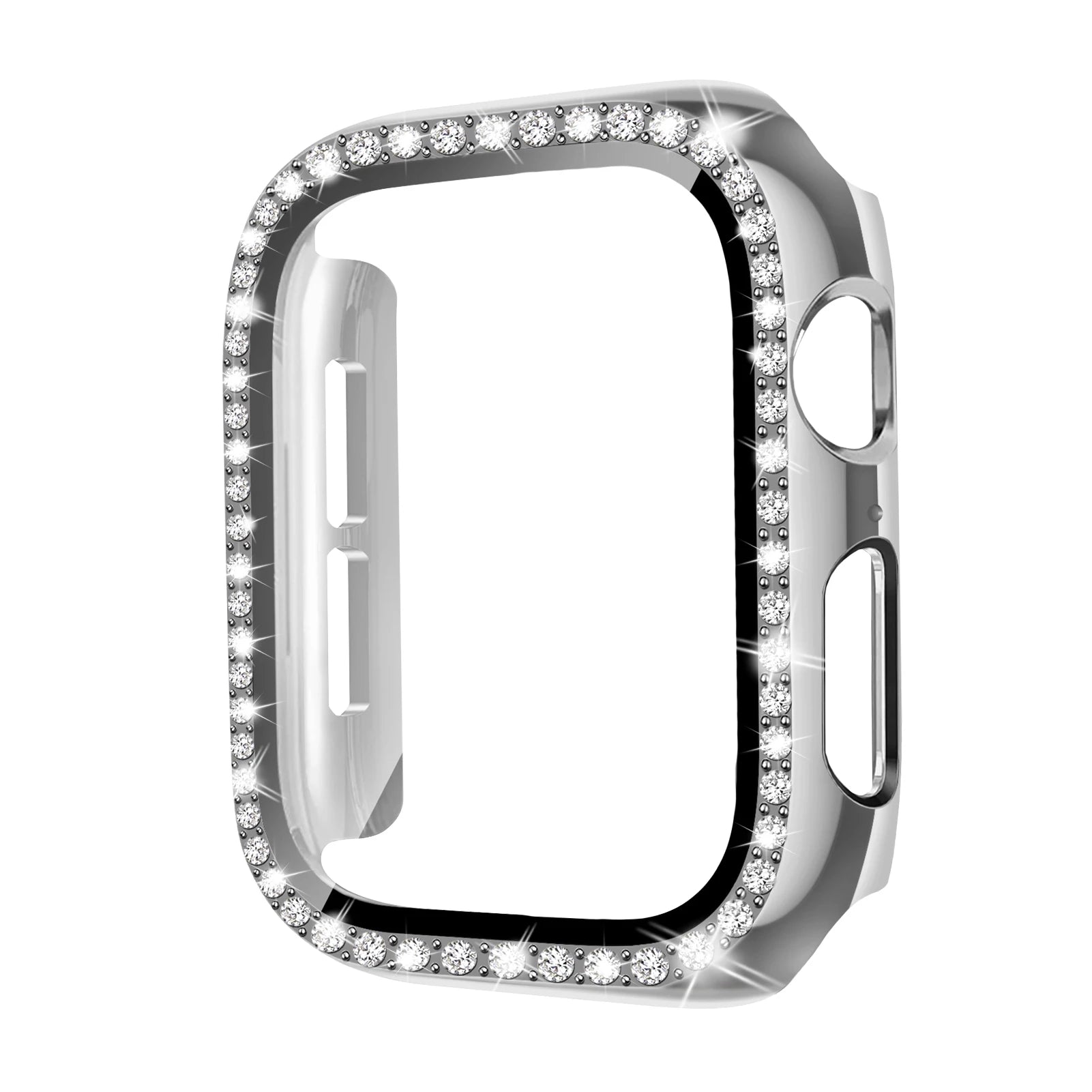 Sparkling Rhinestone Phone Case with Tempered Glass Screen Protector for iPhone 10 Series - Elegant Protection for Parties, Weddings & Special Occasions