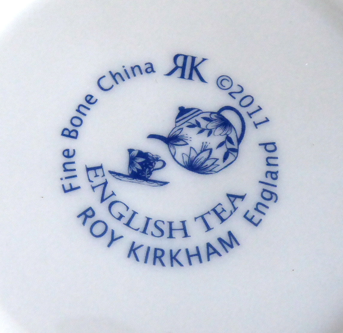 Roy Kirkham Blue and White Chintz Bone China English Breakfast Tea Cup and Saucer Set - Perfect for Afternoon Tea, Gifts, and Elegant Dining