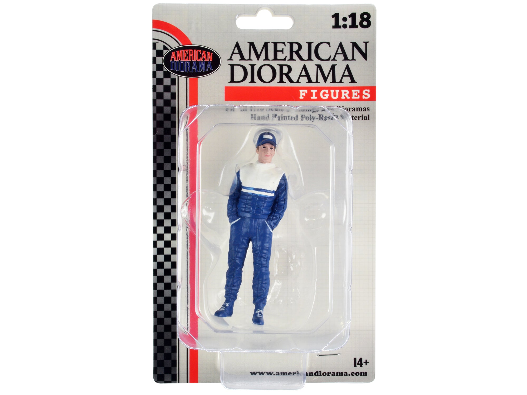 1/18 Scale Racing Legends 90's Figure A by American Diorama - Collectible Model Car Accessory for Diecast Displays & Nostalgic Racing Scenes
