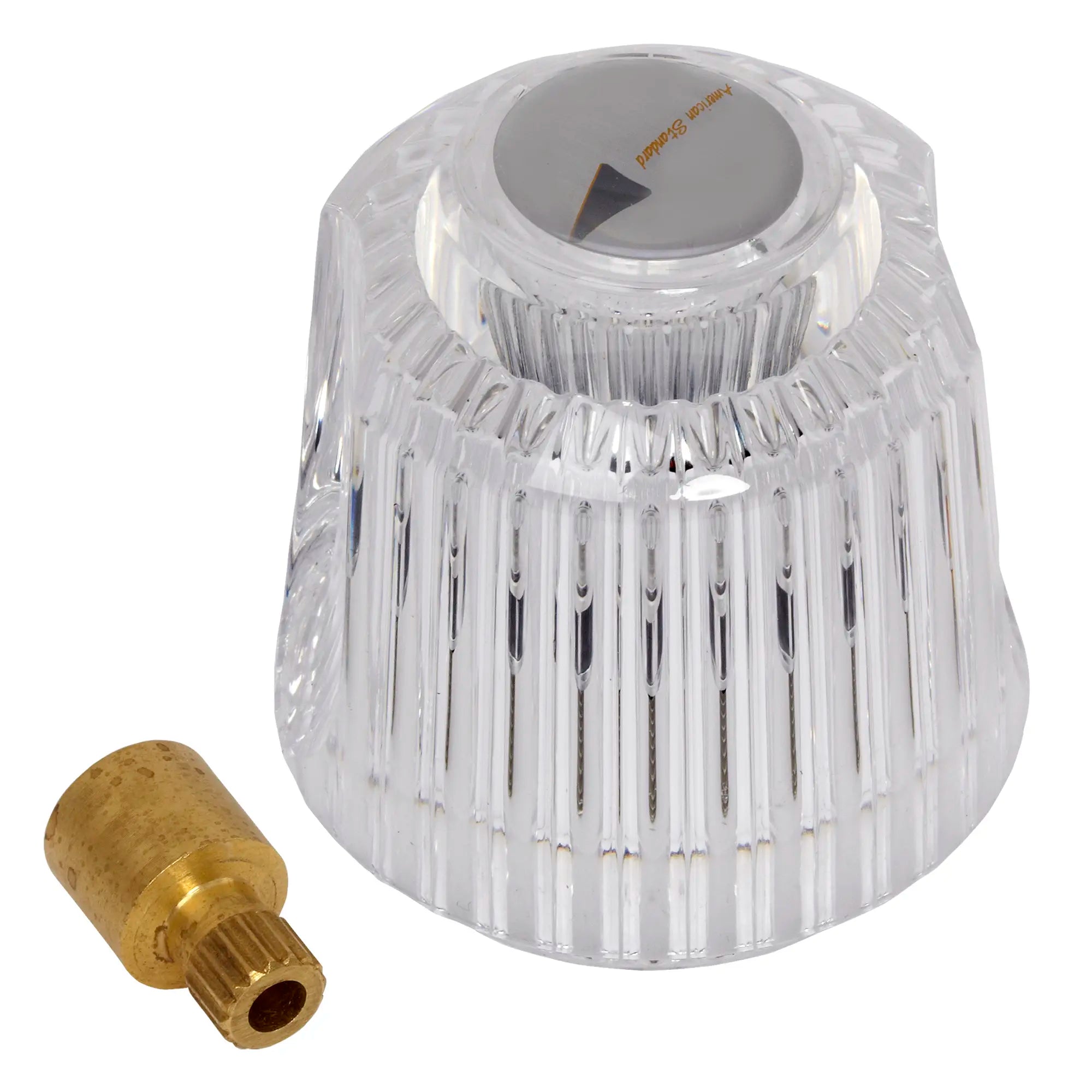 Clear Acrylic Bath Shower Knob Handle - Modern Replacement for Bathtub & Shower Faucet - Perfect for Bathroom Renovation & Home Upgrade