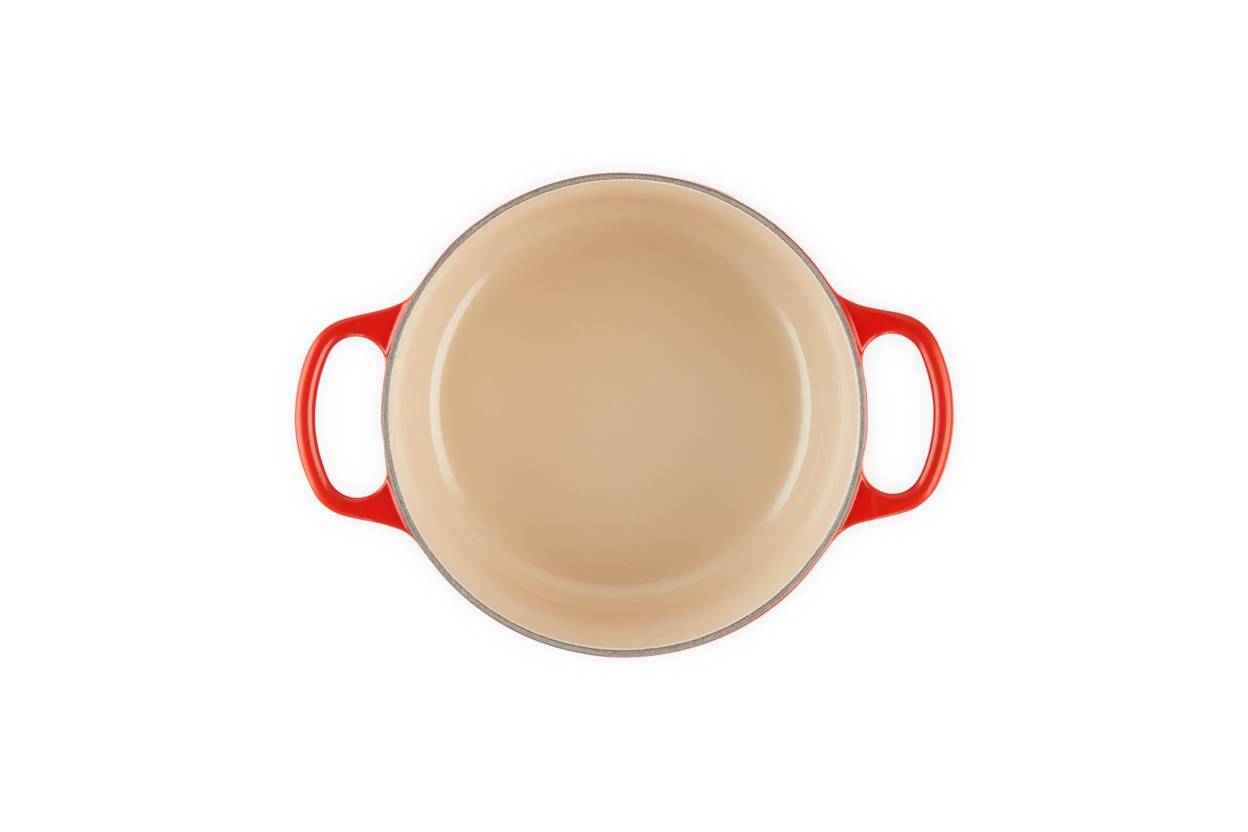 Le Creuset 2 Quart Enameled Cast Iron Dutch Oven - Signature Round Cookware, Cherry Red | Perfect for Soups, Stews & Baking Bread