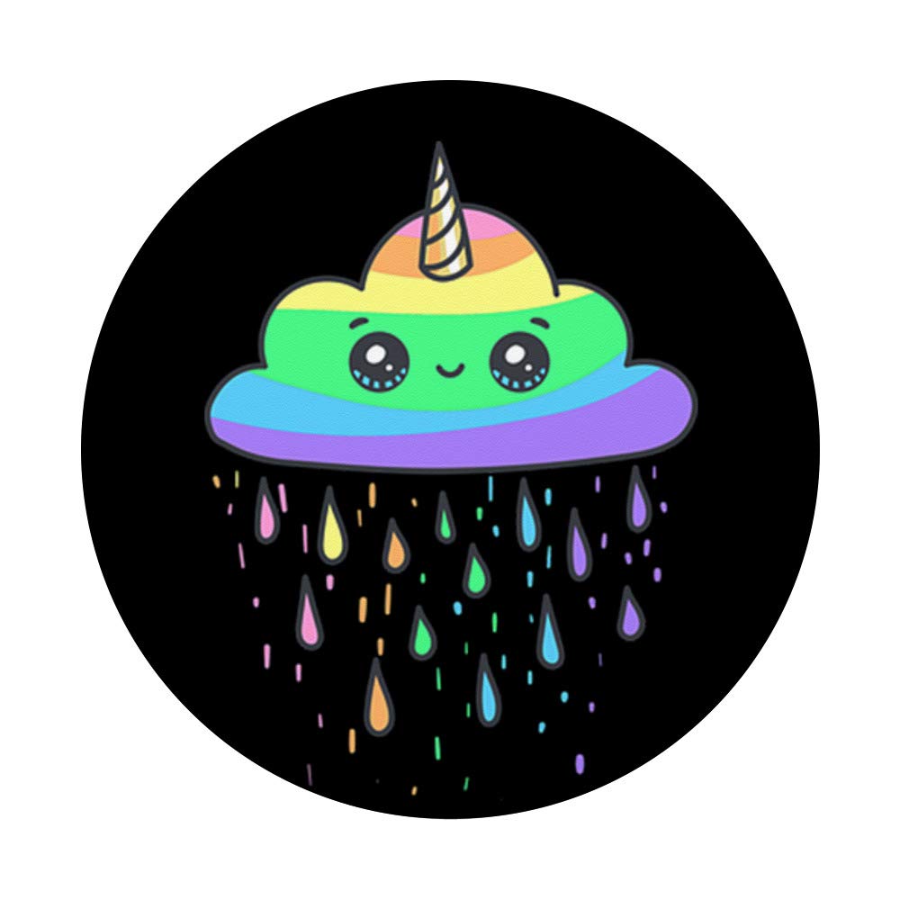Rainbow Cloud Unicorn Phone Grip PopSocket - Cute Stretchable Stand for Phones & Tablets - Perfect Gift for Girls, Teens, Kids & Unicorn Lovers
