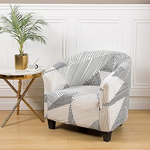 **Elastic Tub Chair Cover - Stretchable Armchair Slipcover, Washable & Removable Sofa Cover for Living Room, Bar Counter - Universal Fit for Chairs & Couches (Perfect for Home, Office, and Restaurant Use)**