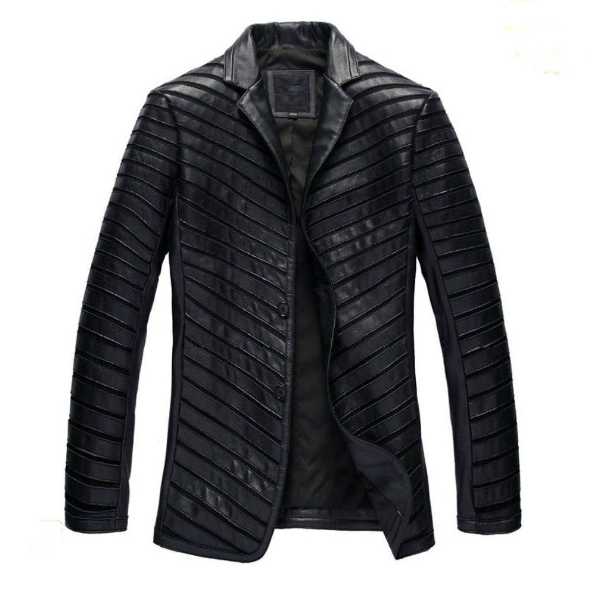 Premium Men's Designer Lamb & Sheep Skin Leather Blazer Jacket - Stylish Slim Fit Fashion Coat for Business, Casual & Evening Wear
