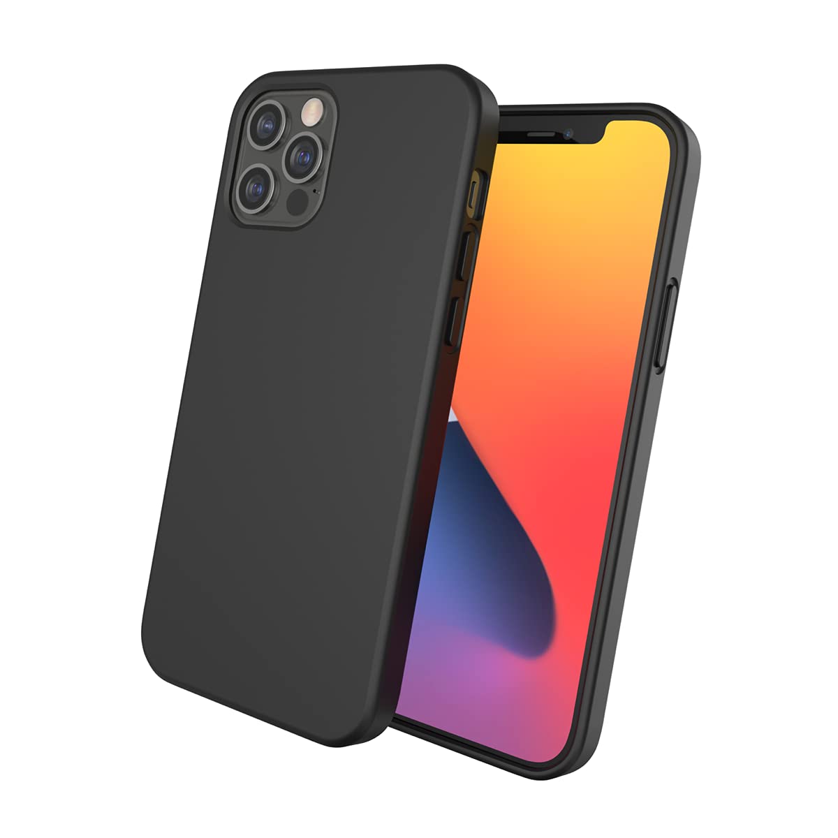 Ultra Protective MagSafe Case with Built-in Magnets for Apple iPhone 12 & iPhone 12 Pro - Shockproof & Anti-Scratch Cover - Perfect for Daily Use, Travel & Outdoor Activities - Sleek Black Design