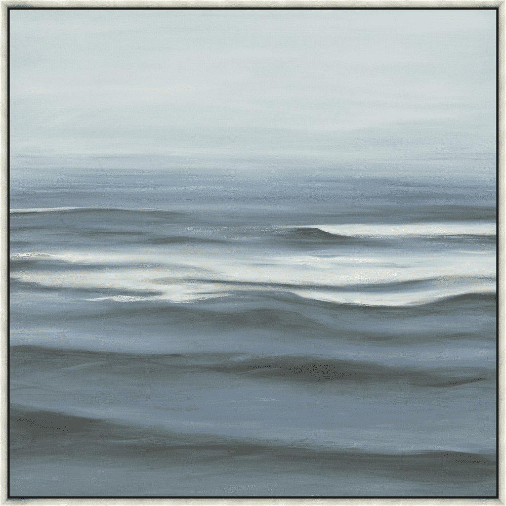 The Isle of Palms Framed Wall Art - Coastal Beach Landscape Painting for Living Room, Bedroom & Office Decor