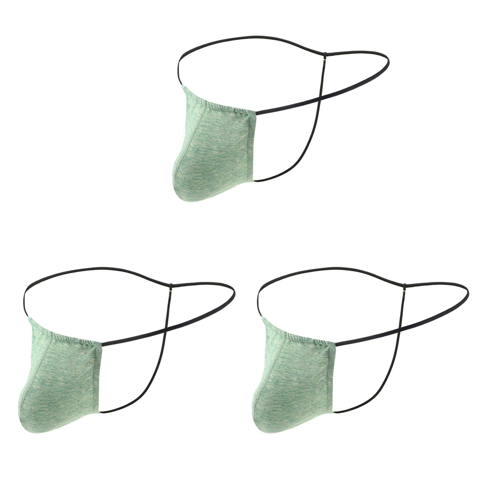 Andongnywell Men's Thong Underwear 3 Pack - Breathable Stretch G-String Low Rise Panties for Comfort & Support | Perfect for Gym, Daily Wear & Lingerie