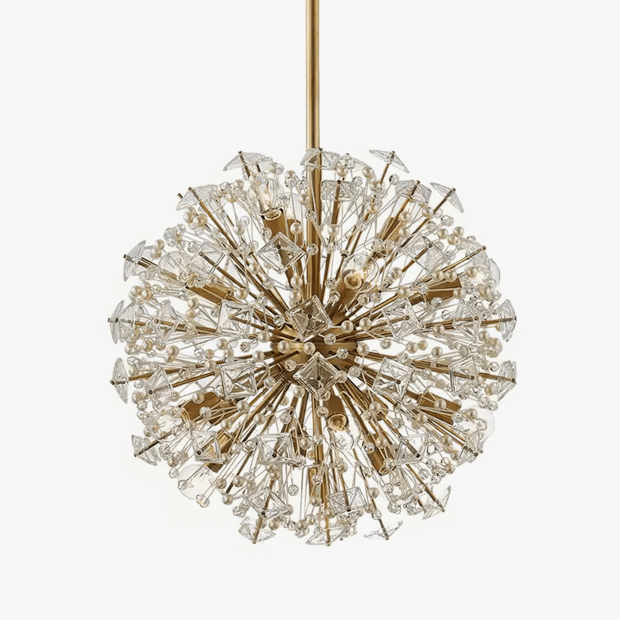 Dickinson Chandelier - Elegant Crystal Ceiling Light Fixture for Dining Room, Living Room & Bedroom | Perfect for Home Decor & Wedding Venues