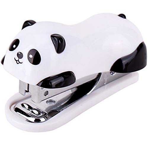 Yoki Peony Mini Stapler with Staples - Compact Desk Stapler, Portable Travel Stapler for Office, School, Home & Crafting
