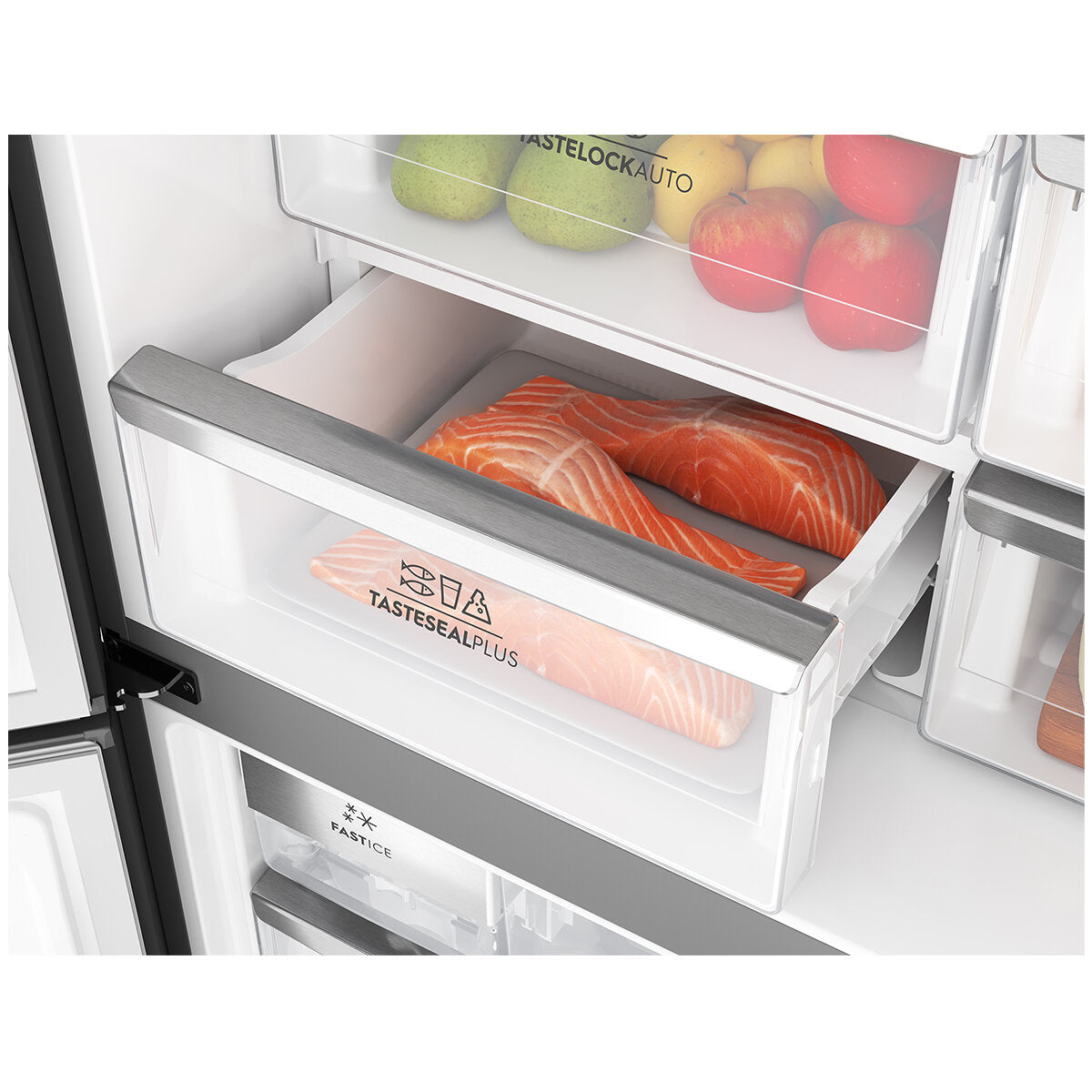 Electrolux 562L UltimateTaste 700 French Door Refrigerator in Black (EQE5607BA) - Perfect for Modern Kitchens & Large Family Storage