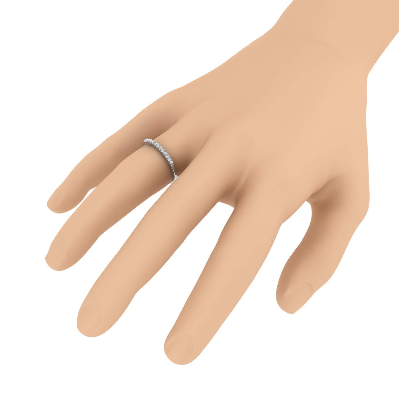1/10 Carat Diamond Anniversary Ring Band in 10K Gold - Elegant Wedding & Engagement Jewelry for Women - Perfect for Anniversaries, Proposals & Special Occasions