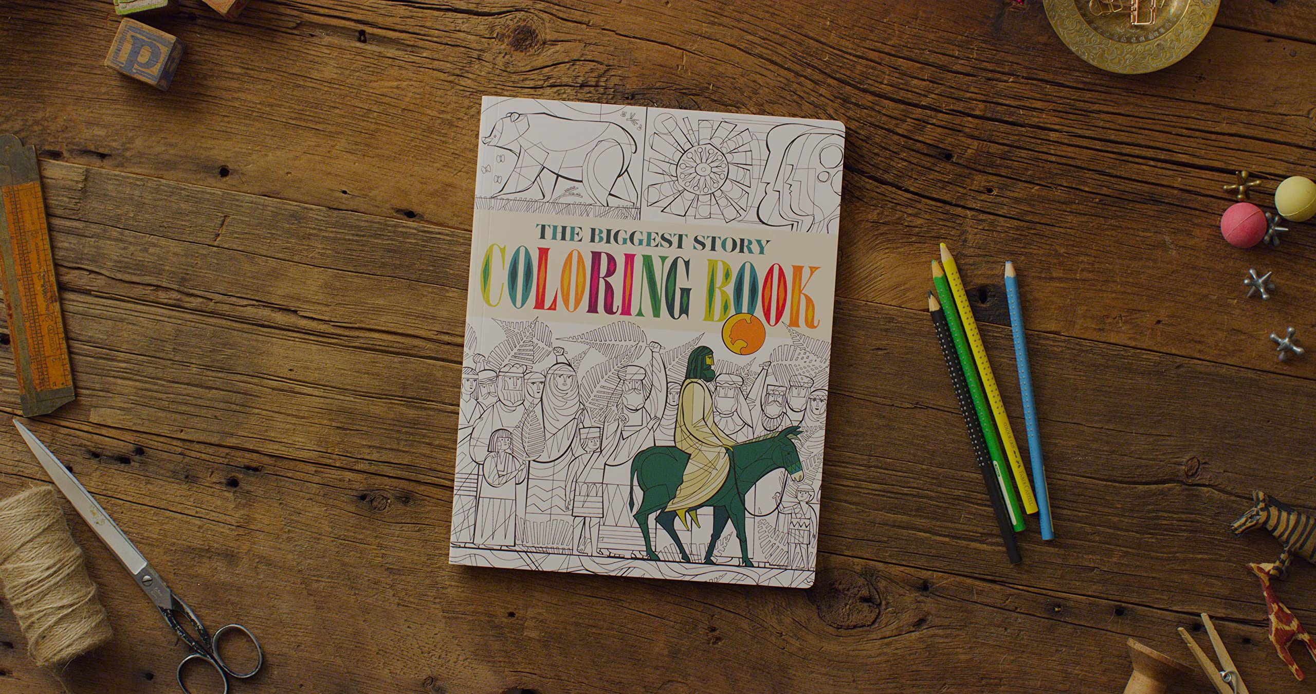 The Biggest Story Bible Coloring Book - Christian Kids Activity for Sunday School & Home Bible Study | Fun & Educational Gift for Children