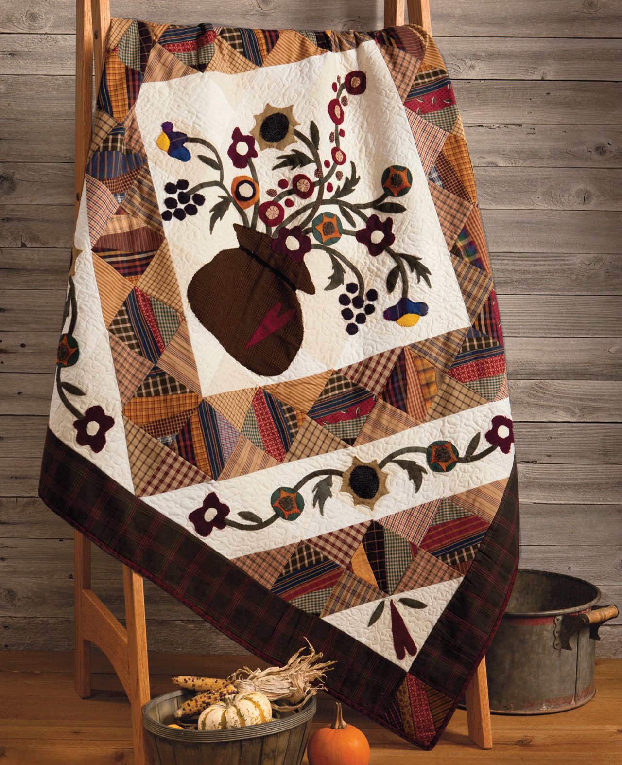 13 Beautiful Patchwork Quilt Patterns for Country Home Decor - Cozy Bedroom & Living Room Designs