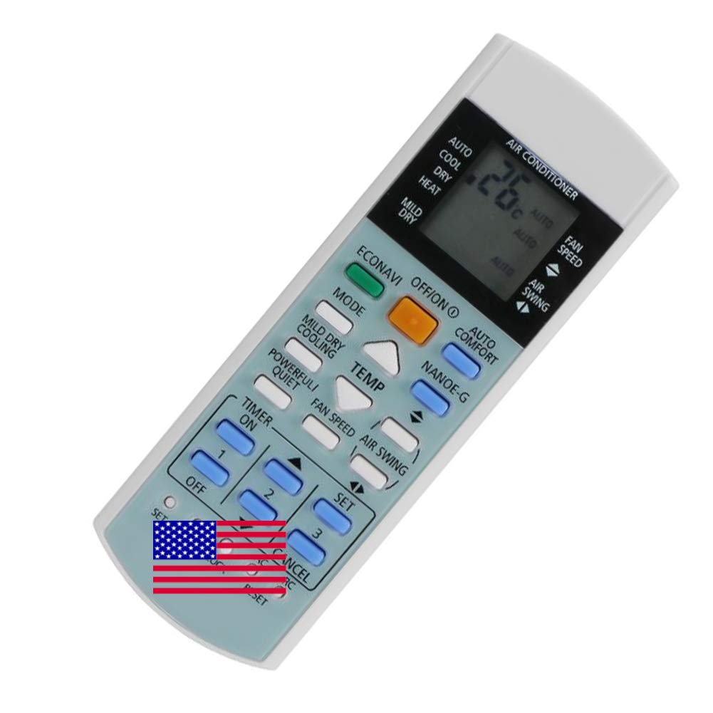 Original Choubeben A75C3300 AC Air Conditioner Remote Control Replacement for Panasonic A75C3208 A75C3706 A75C3708 - Universal Air Conditioning Remote Controller for Home, Office & Hotel Use