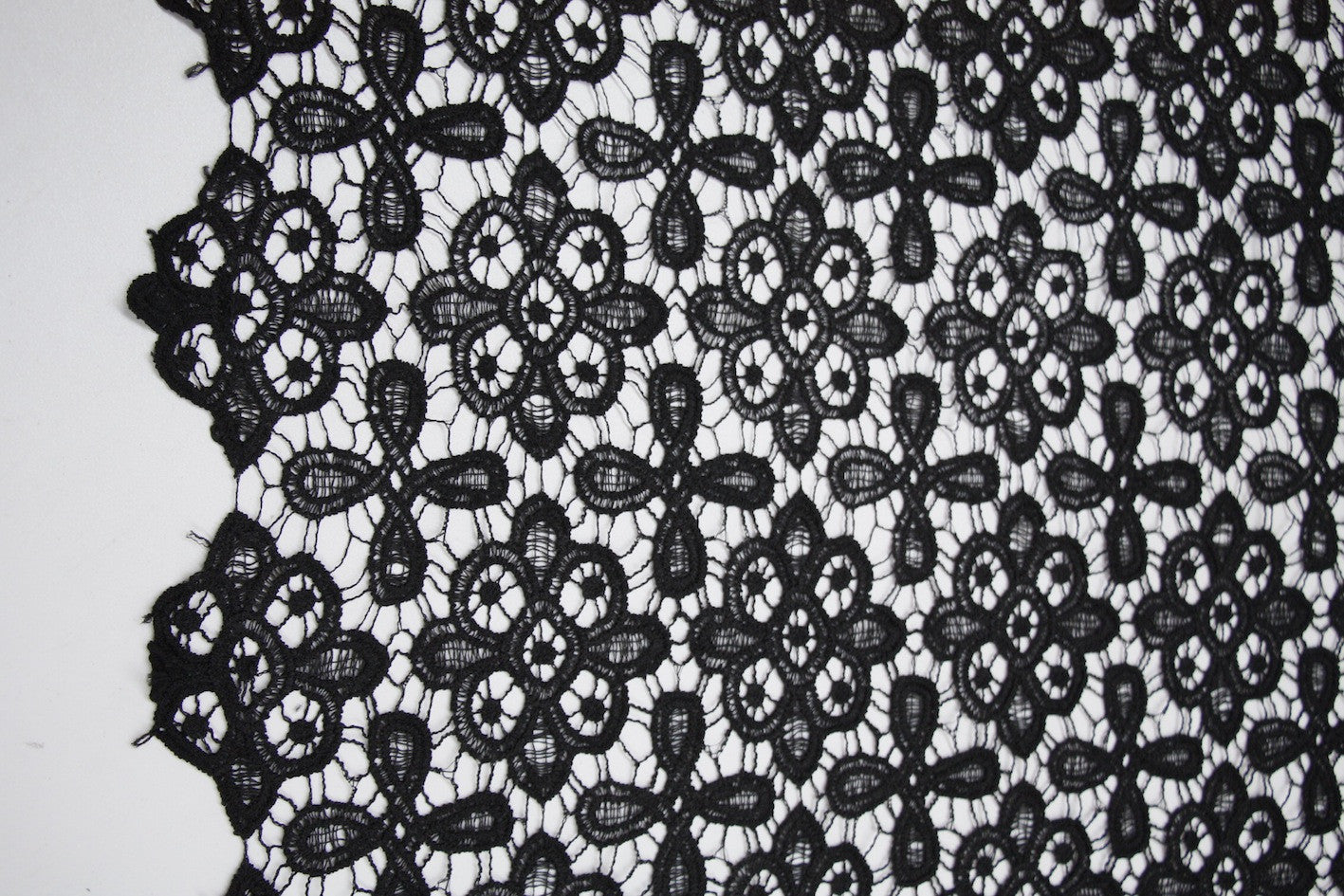 Black Nursery Lace - Elegant Baby Room Decor for Cribs, Bassinets & Nursery Windows - Perfect for Baby Showers, Christenings & Nursery Design