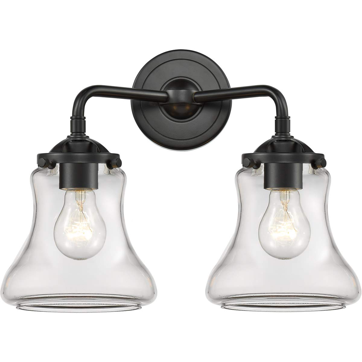 Innovations Lighting 284-2W-OB-G192-LED Bellmont 2-Light Bathroom Vanity Fixture - Modern LED Mirror Light for Bathroom Makeup & Shaving - Nouveau Collection (Oil-Rubbed Bronze Finish) - Perfect for Master Bath, Powder Room & Dressing Area Lighting