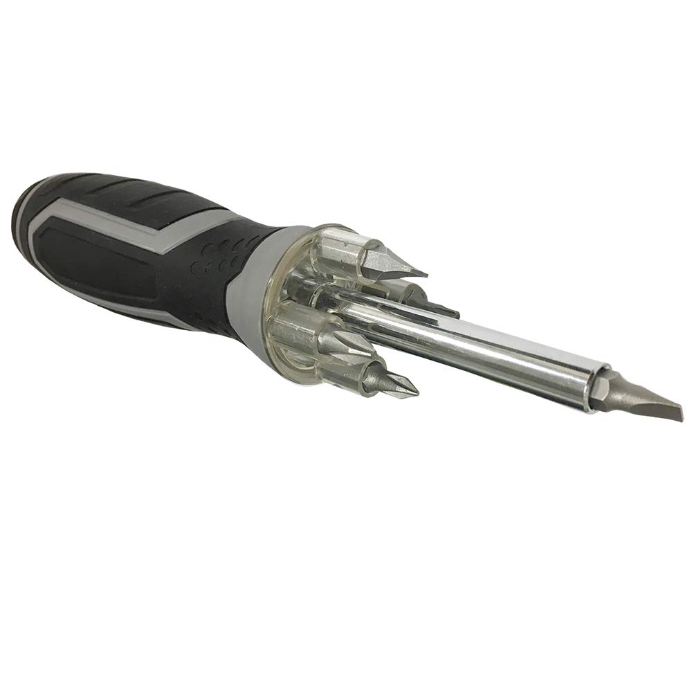 Magnetic LED Screwdriver Set with Drive Socket & 12