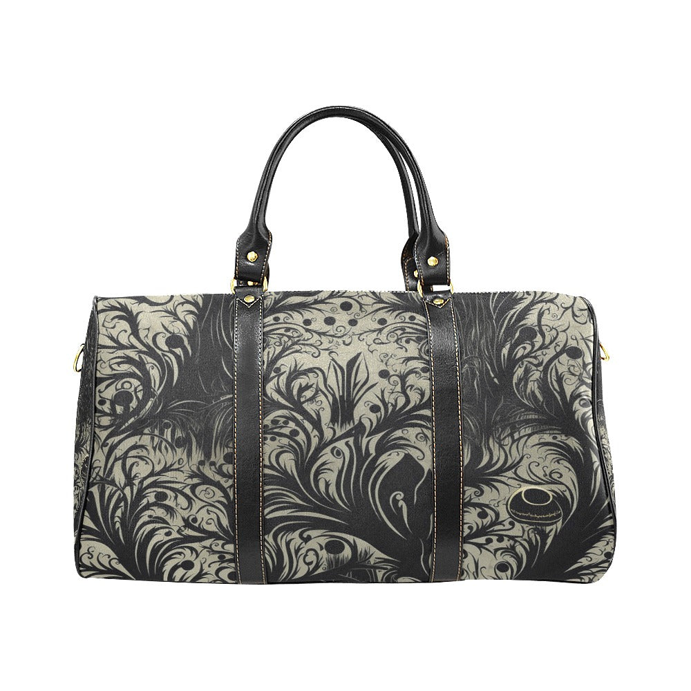 Gothic Style Large Travel Bag for Women - Waterproof Durable Luggage for Weekend Trips & Air Travel | Perfect for Gothic Fashion Lovers & Alternative Lifestyle