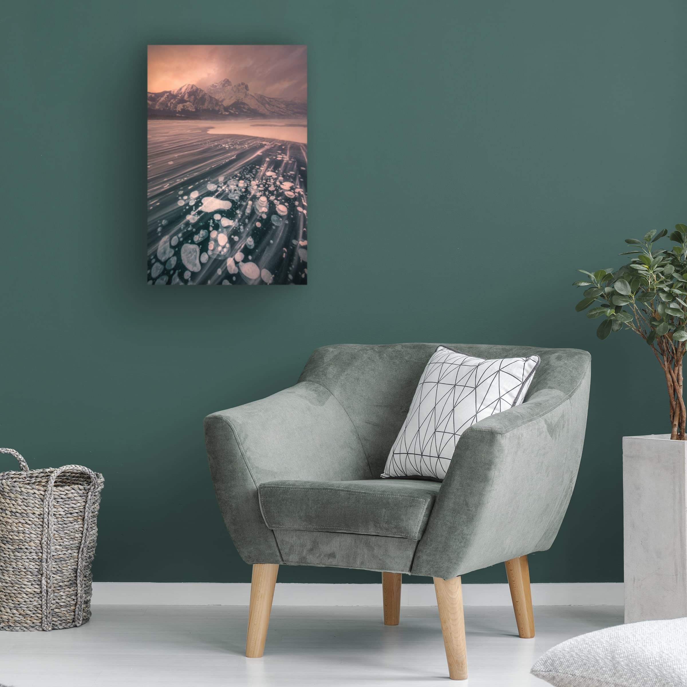 Trademark Fine Art 'Sweeping The Bubbles' Canvas Wall Art Print by James S Chia - Modern Home Decor for Living Room, Bedroom & Office