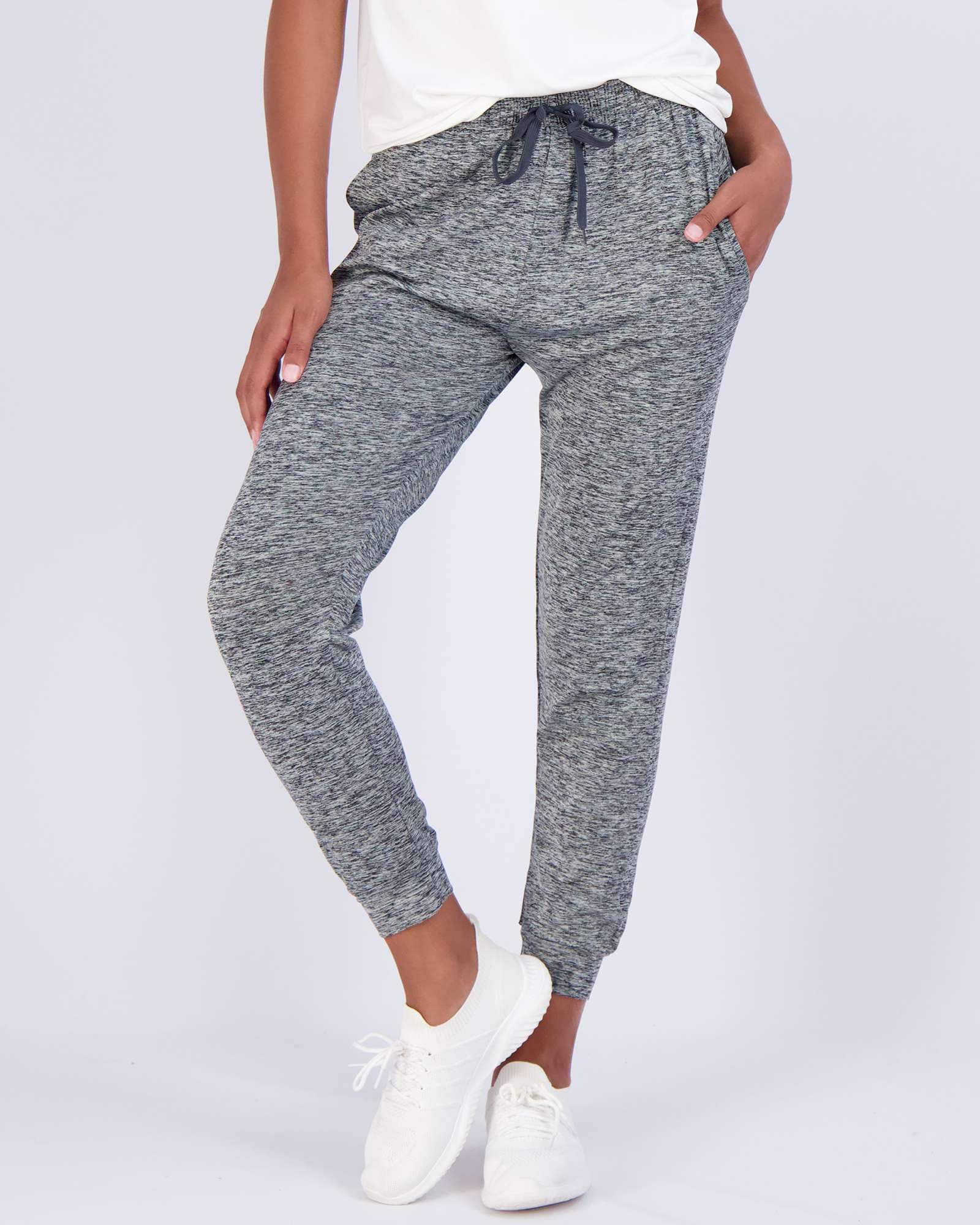 3 Pack Women's Ultra-Soft Silky Dry Fit Lounge Joggers - Lightweight Moisture Wicking Pants with Pockets - Plus Size Available - Perfect for Yoga, Running & Casual Wear