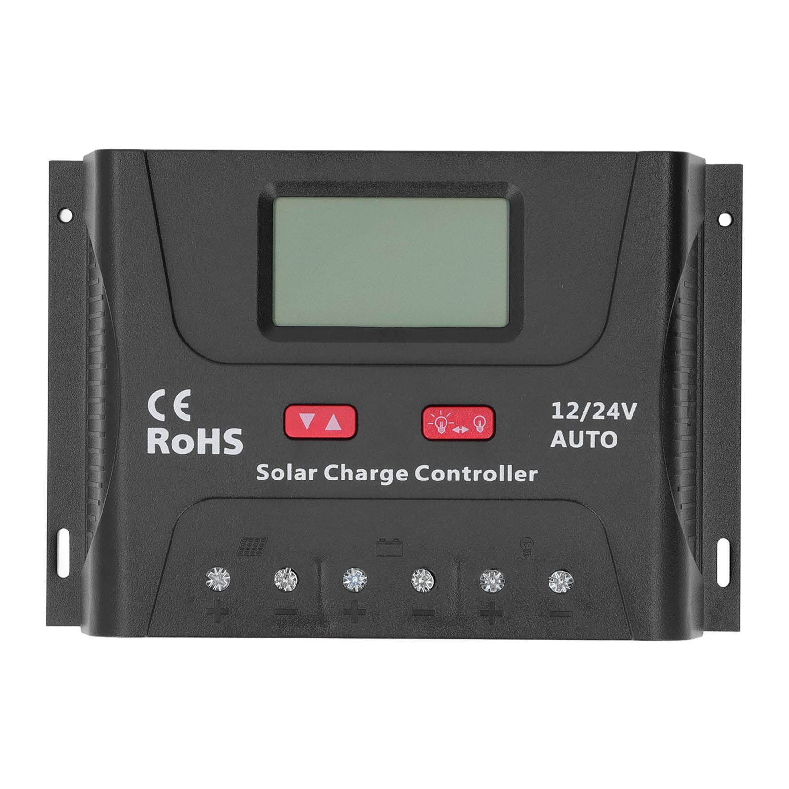 12V 24V Solar Charge Controller with LCD Display - Smart MPPT Solar Panel Regulator for Home, RV, Boat & Off-Grid Power Systems