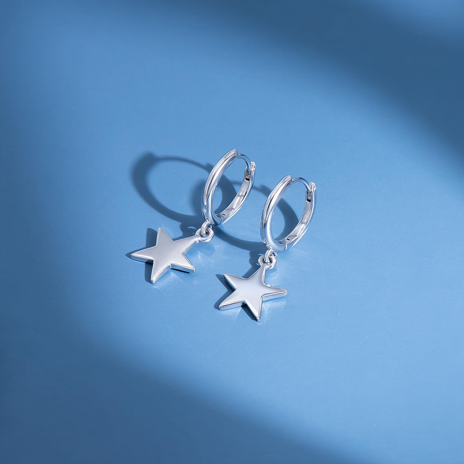 Stylish Silver Dangle Hoop Earrings for Women & Girls - Butterfly, Cross, Heart, Spike & Star Designs | Hypoallergenic Small Huggie Hoop Earrings | Perfect Jewelry Gift for Birthdays, Parties & Everyday Wear