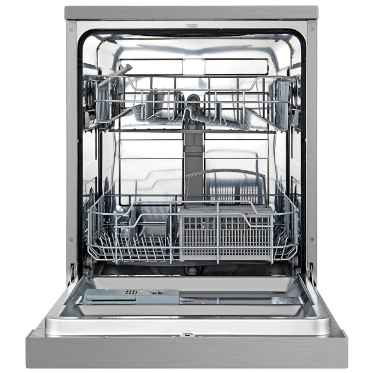 Esatto 60cm Freestanding Silver Dishwasher EDW6004S - Energy Efficient Stainless Steel Built-in Dishwasher for Small Kitchens & Apartments - Perfect for Compact Spaces & Modern Homes