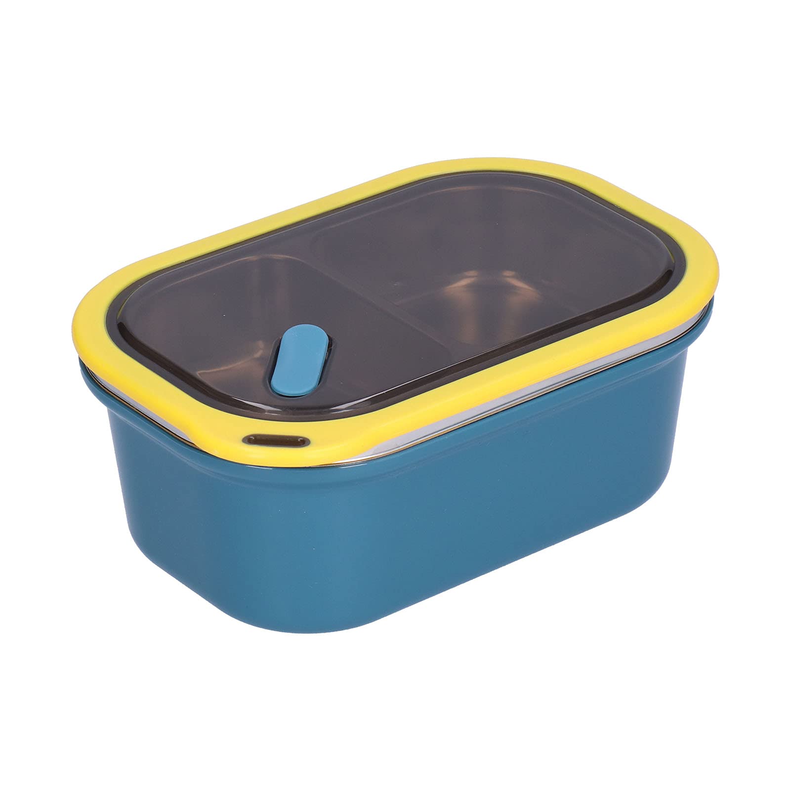 1.2L Stainless Steel Lunch Box - Double Layer Leak-Proof Bento Box for Kids, Students & Adults - Thermal Food Container for Work, School & Picnics - Keeps Meals Warm (Blue)