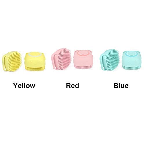 Orrda Silicone Bath Body Shower Brush with Soft Bristles - Exfoliating Massage Brush for Deep Cleaning, Shampoo Dispenser & Skin Scrubber - Ideal for Men & Women (Multicolor) - Perfect for Spa, Home Bathing & Relaxation