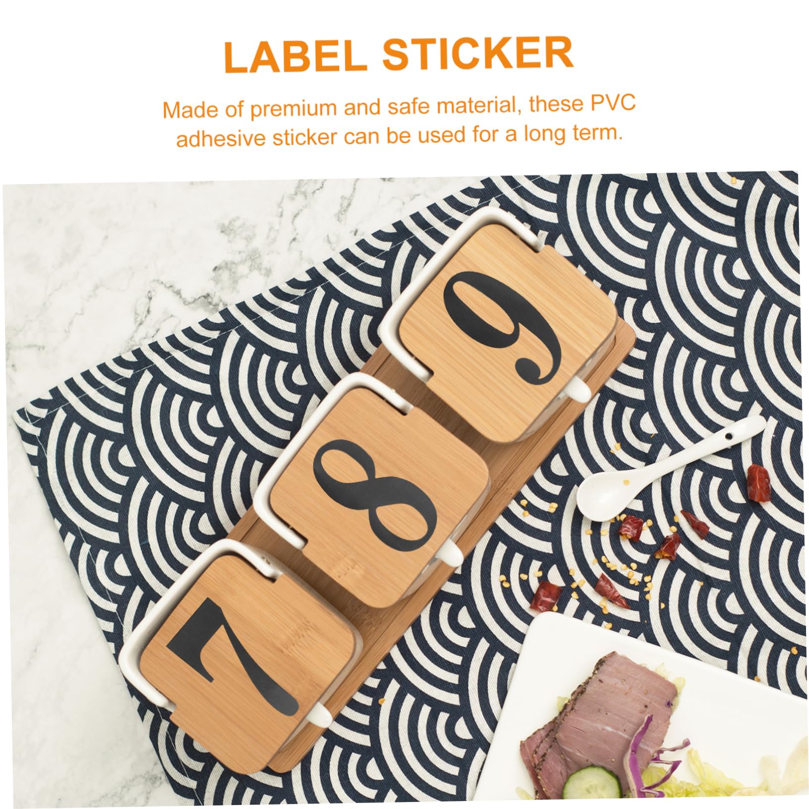 VILLCASE Waterproof Mailbox Decals - 5 Sheets with 40 Self-Adhesive Shipping Labels for Indoor & Outdoor Use - Perfect for Address Marking, Package Labeling, and Home Organization