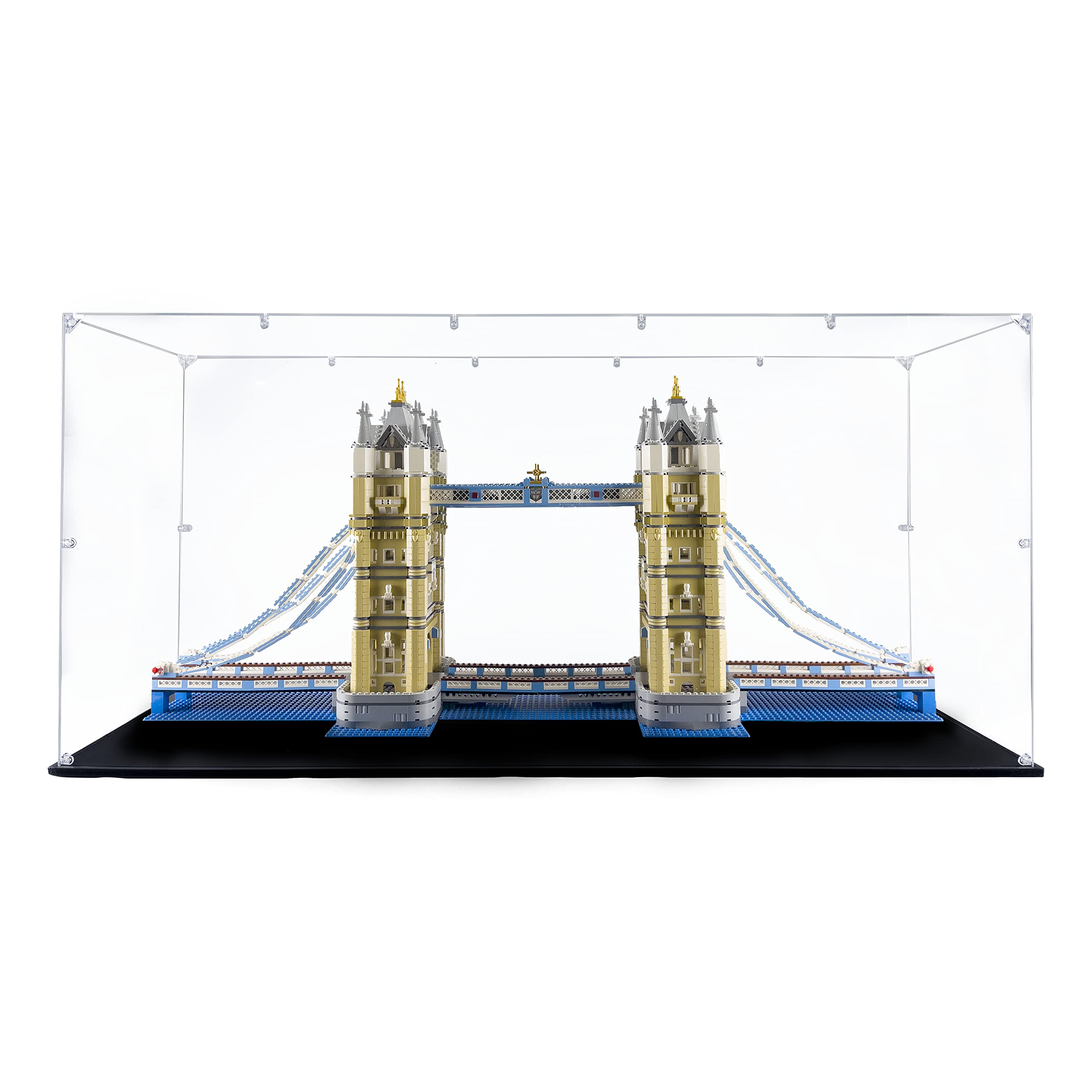 Acrylic Display Case for Lego Tower Bridge #10214 - Dustproof Showcase for Lego Sets (Case Only, Lego Not Included) - Perfect for Home Decoration & Collectible Protection