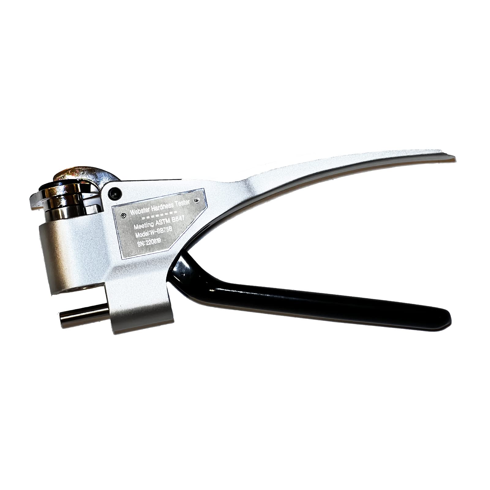 Portable Soft Copper Alloy Webster Hardness Tester - Measures 0.6 to 8 mm Specimen Thickness | Ideal for Metalworking, Quality Control & Material Testing in Laboratories