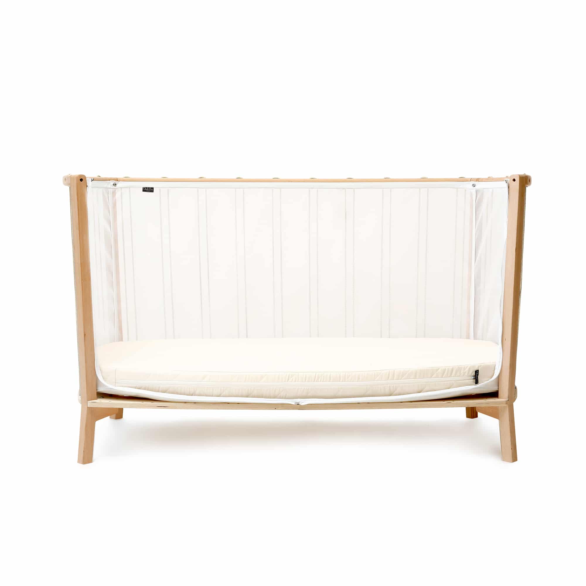 Charlie Crane Kimi Baby Bed with Organic Mattress - Safe & Comfortable Nursery Crib for Newborns & Toddlers - Perfect for Bedrooms, Daycare & Travel