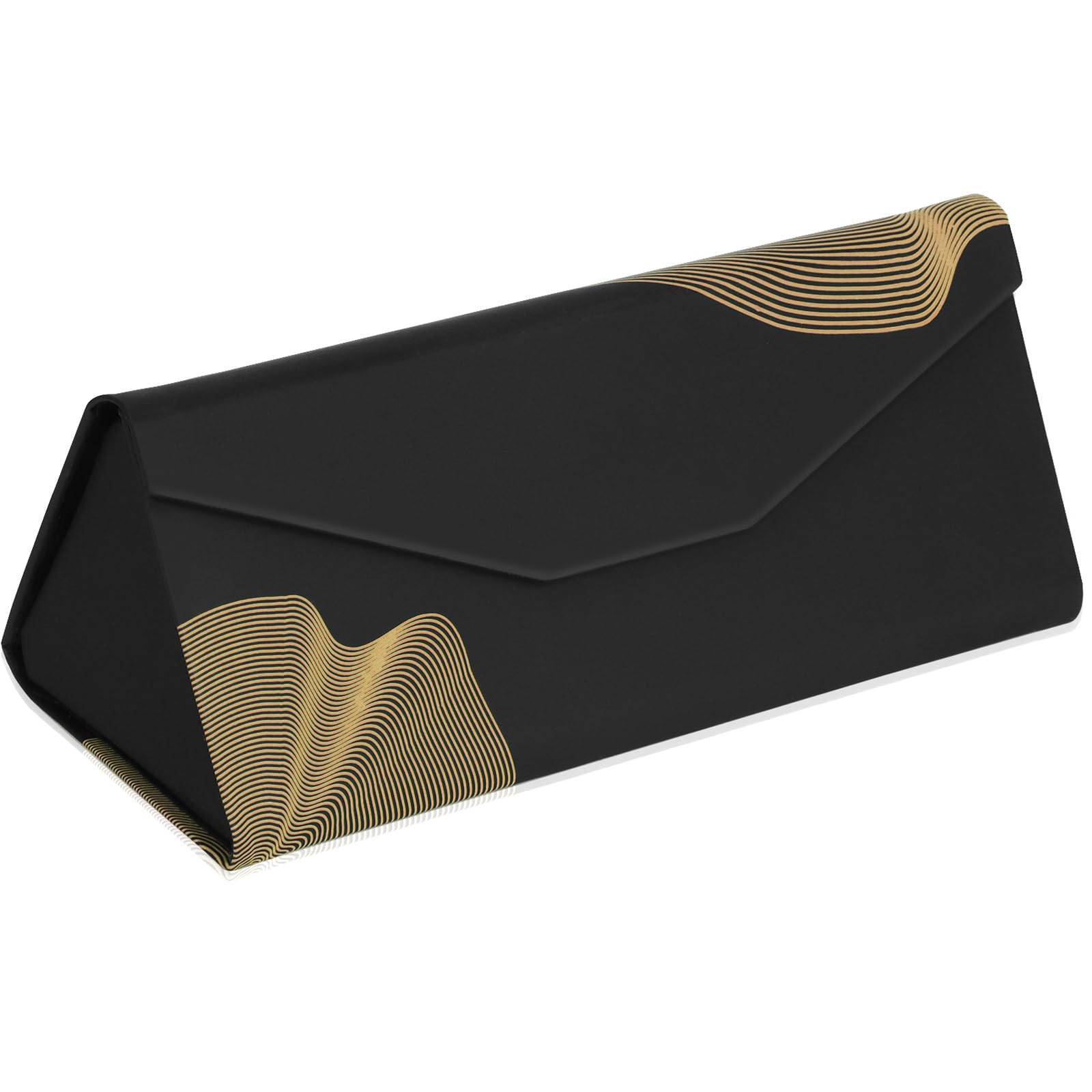 RayLove Foldable Magnetic Hard Shell Glasses Case - Protective Sunglasses & Eyeglasses Holder for Travel, Reading, and Everyday Use