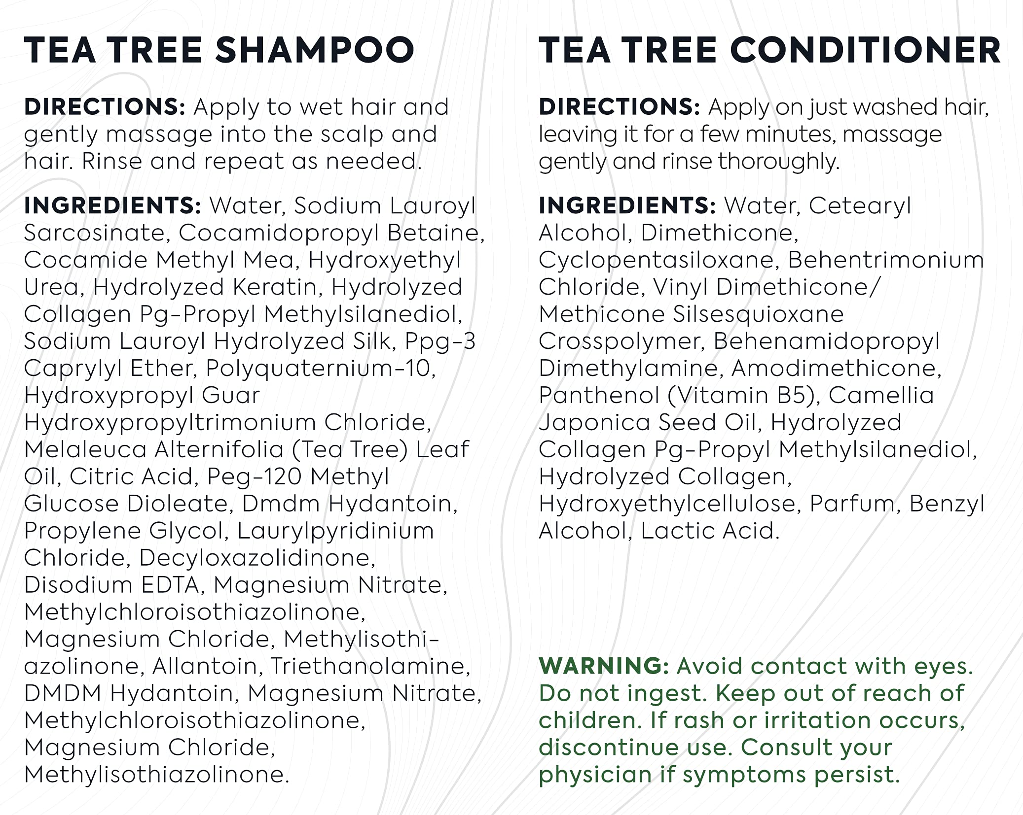 Tea Tree Shampoo and Conditioner Set with 100% Pure Australian Tea Tree Oil - Anti Dandruff Treatment for Dry Scalp - Sulfate & Paraben Free with Keratin, Vitamin B5 & Collagen - For Women & Men - Perfect for Daily Hair Care & Scalp Refreshment