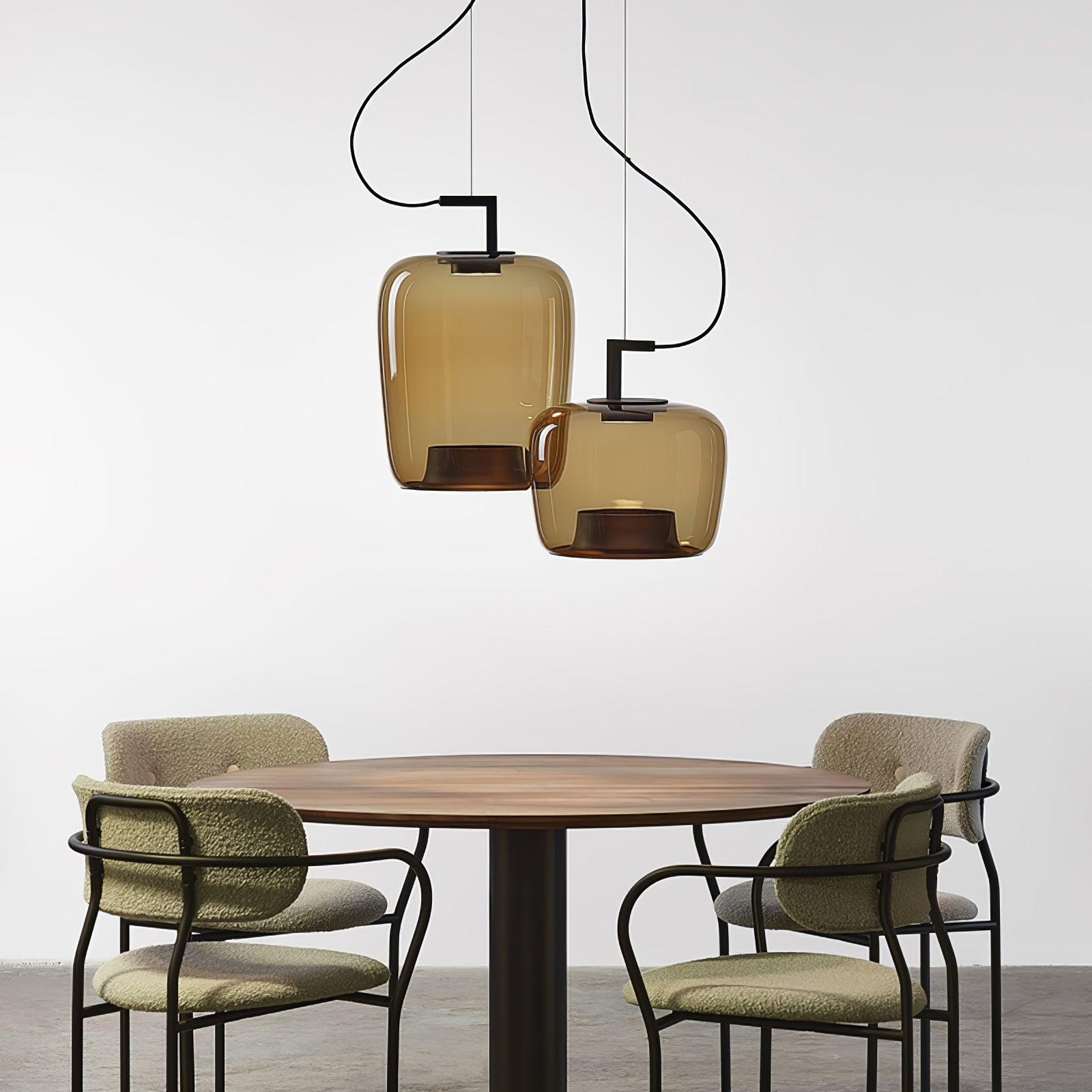 Modern Double Pendant Lamp - Adjustable Hanging Light Fixture for Kitchen Island, Dining Room, and Living Room Decor