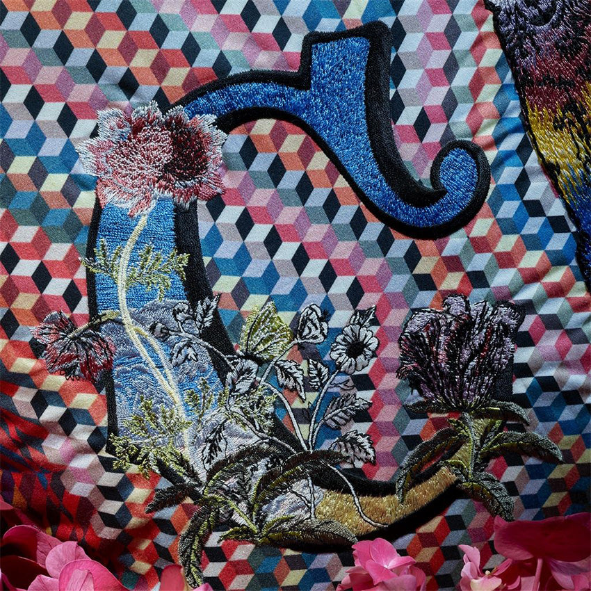 Christian Lacroix Monogram Decorative Throw Pillow Cover - Luxury Home Decor for Living Room, Bedroom & Sofa