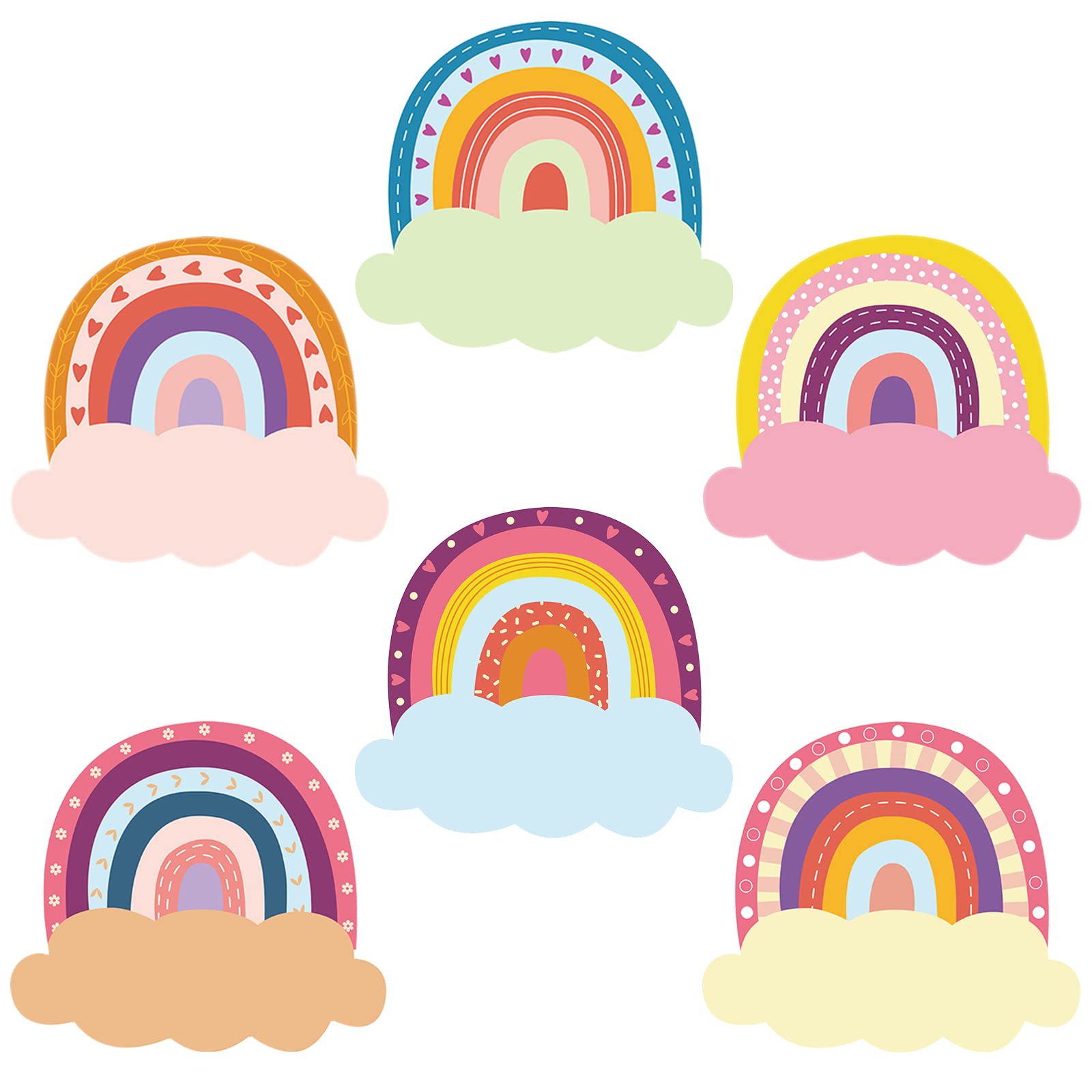 108 Pcs Rainbow Name Plates & Self-Adhesive Classroom Labels - Colorful Kids Desk Name Tags for School, Party Favors & Classroom Decor - Perfect for Back to School, Teacher Supplies & Student Organization
