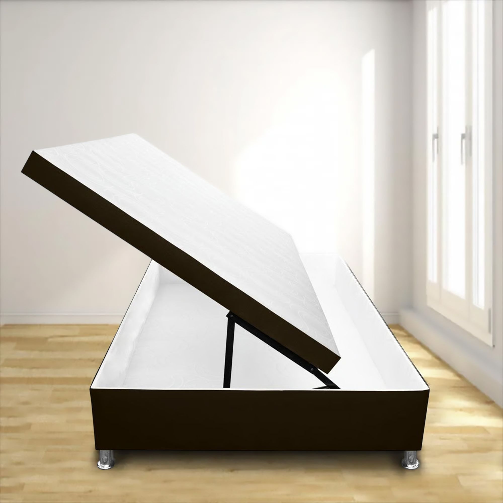 140x43Cm Storage Ottoman Coffee Table with Horizontal Opening - Perfect for Double Bed 140x190Cm, Living Room & Bedroom Organizer