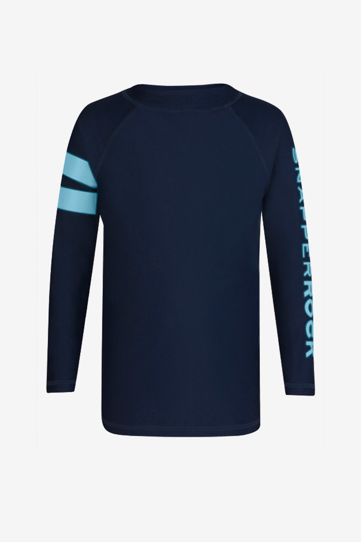 Boys Long Sleeve Rashguard - UPF 50+ Sun Protection Swim Shirt - Snapper Rock Navy Blue - Perfect for Swimming, Surfing & Beach Activities (Size 2)