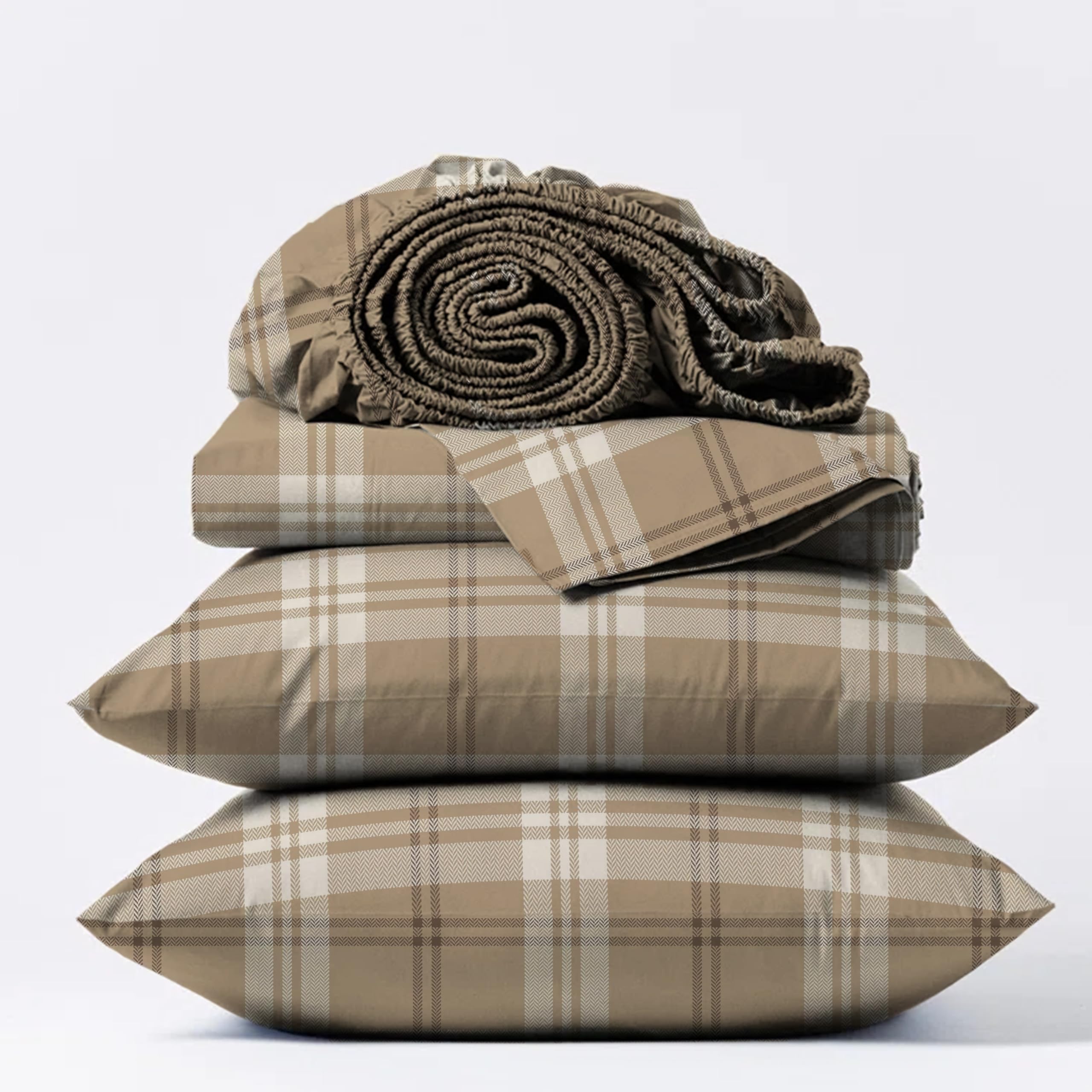 Bliss Casa 4-Piece 100% Cotton Flannel Sheet Set Queen Size - Ultra Soft & Warm Winter Bedding with Deep Pockets - Breathable All-Season Comfort - Double Brushed Luxury Bed Sheets for Cozy Nights - Perfect for Cold Weather & Guest Rooms