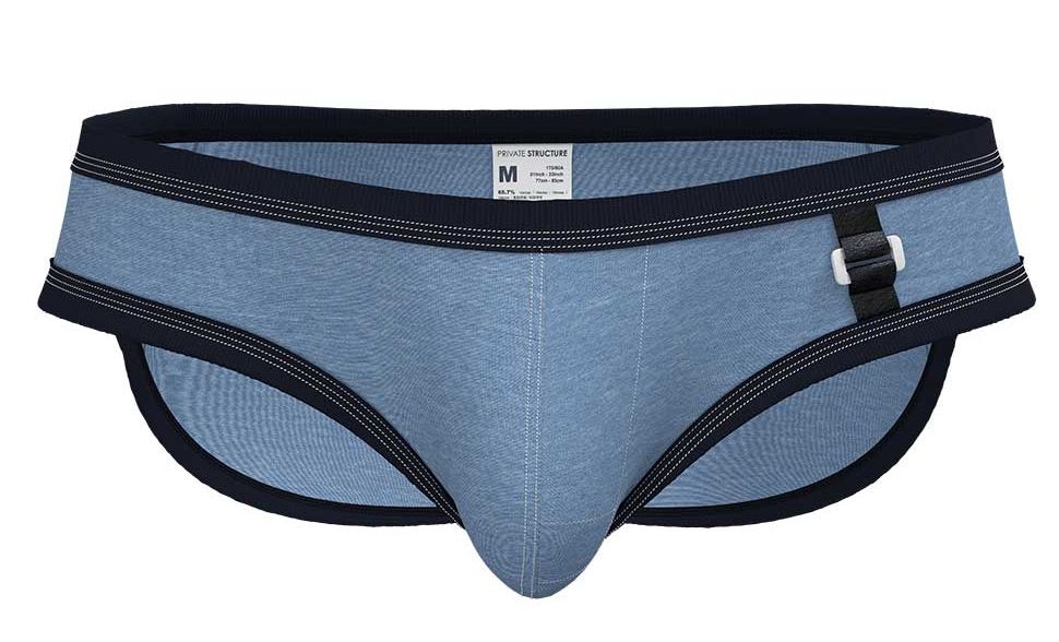 Private Structure Barn Boy Low Rise Mini Brief - Comfortable Men's Underwear for Everyday Wear, Gym & Lounge - Soft Cotton Blend, Breathable & Lightweight