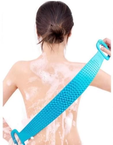 MRLS - Silicone Body Back Scrubber & Exfoliating Belt for Deep Cleaning & Dead Skin Removal, Double-Sided Bath Brush for Shower & Massage, Easy to Clean - Perfect for Sensitive Skin & Spa-Like Experience at Home