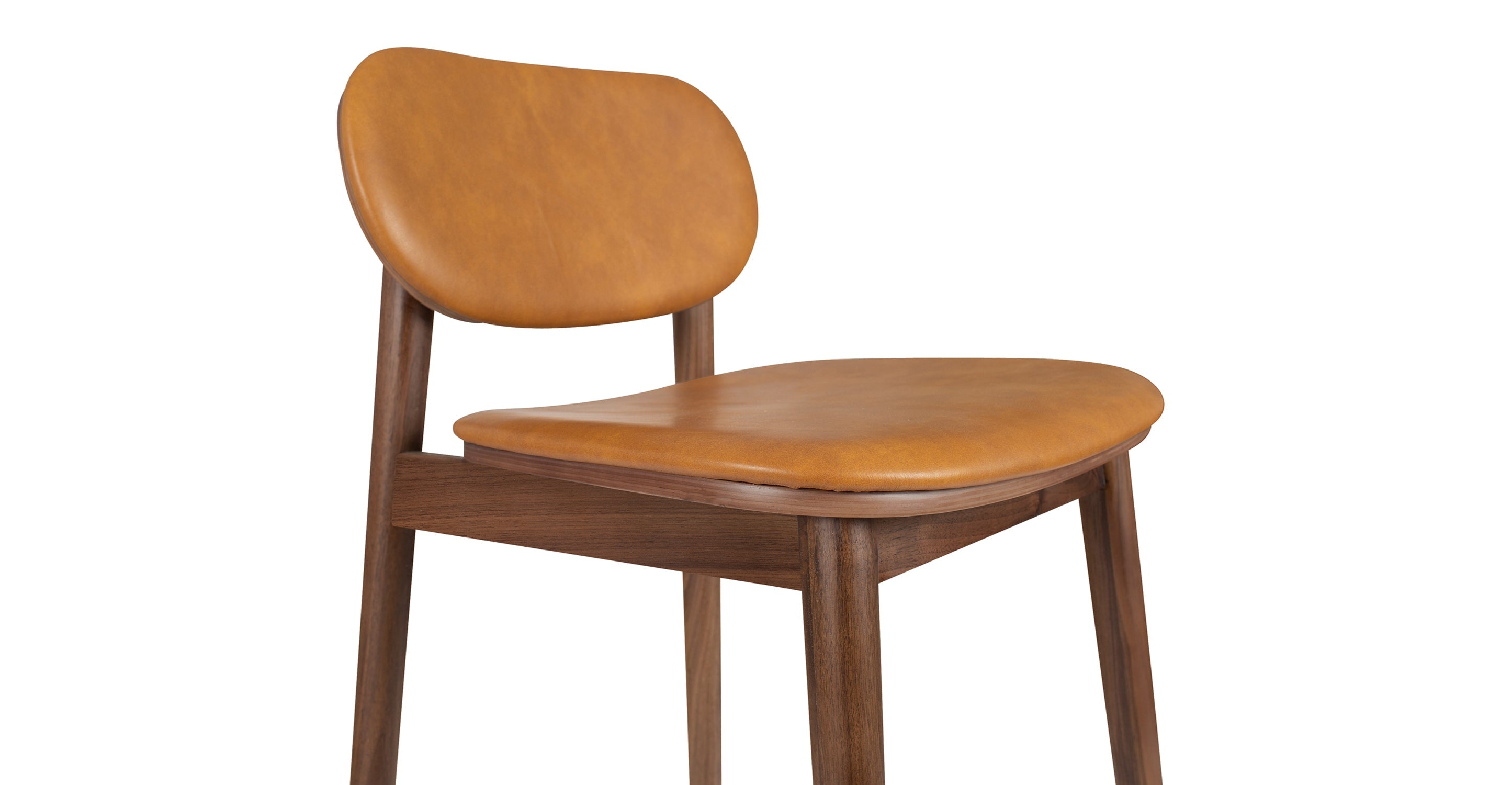 Bonato Leather Counter Stool - Modern Bar Stool with Cushioned Seat, Adjustable Height for Kitchen Island, Breakfast Bar & Home Decor