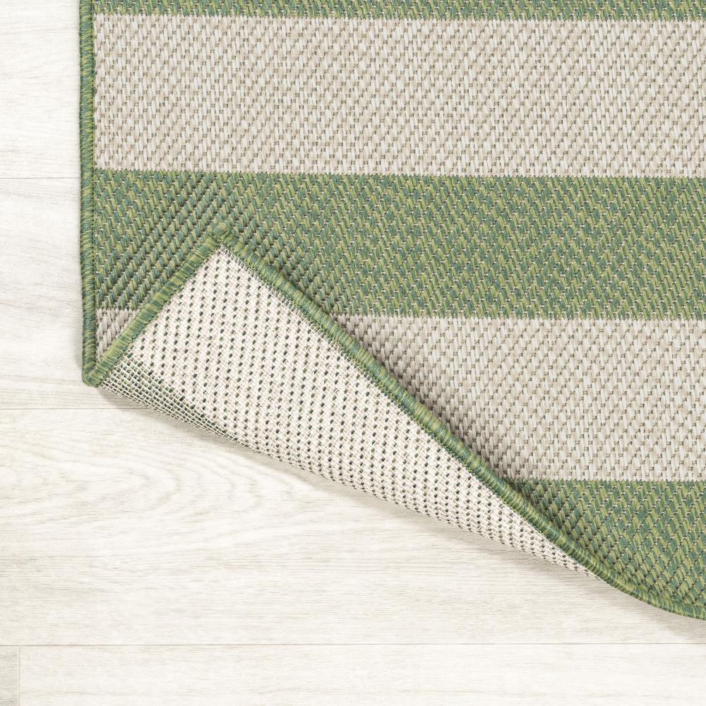 Negril Two-Tone Wide Stripe Indoor/Outdoor Area Rug - Durable & Stylish for Living Room, Patio, or Deck