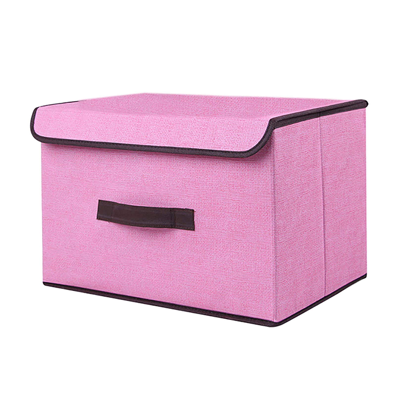 Foldable Storage Box with Lid - Portable Organizer for Clothes, Sundries & Housekeeping - Perfect for Closet, Travel & Home Organization