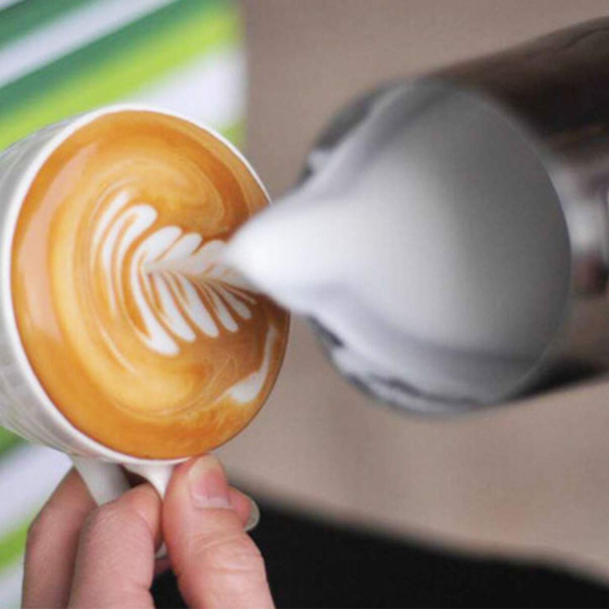 DOITOOL Stainless Steel Milk Frothing Pitcher with Handle - Barista Grade Milk Pouring Cup for Latte Art, Coffee, Hot Chocolate & Cappuccino - Perfect for Home & Professional Use