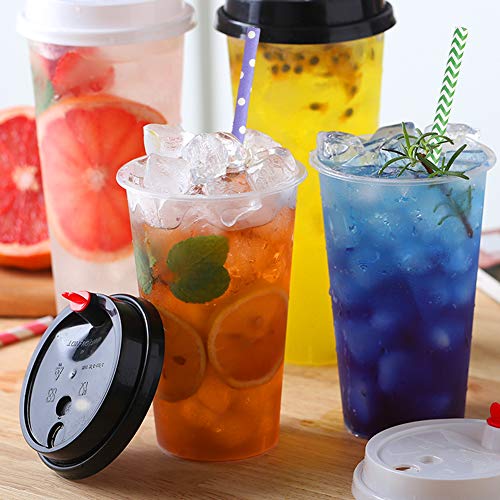 200-Pack Biodegradable Paper Straws - 10 Fun Patterns for Juices, Smoothies, Milkshakes, Iced Coffee, Cake Pops - Eco-Friendly Party Supplies & DIY Decorations for Birthdays, Weddings, Baby Showers