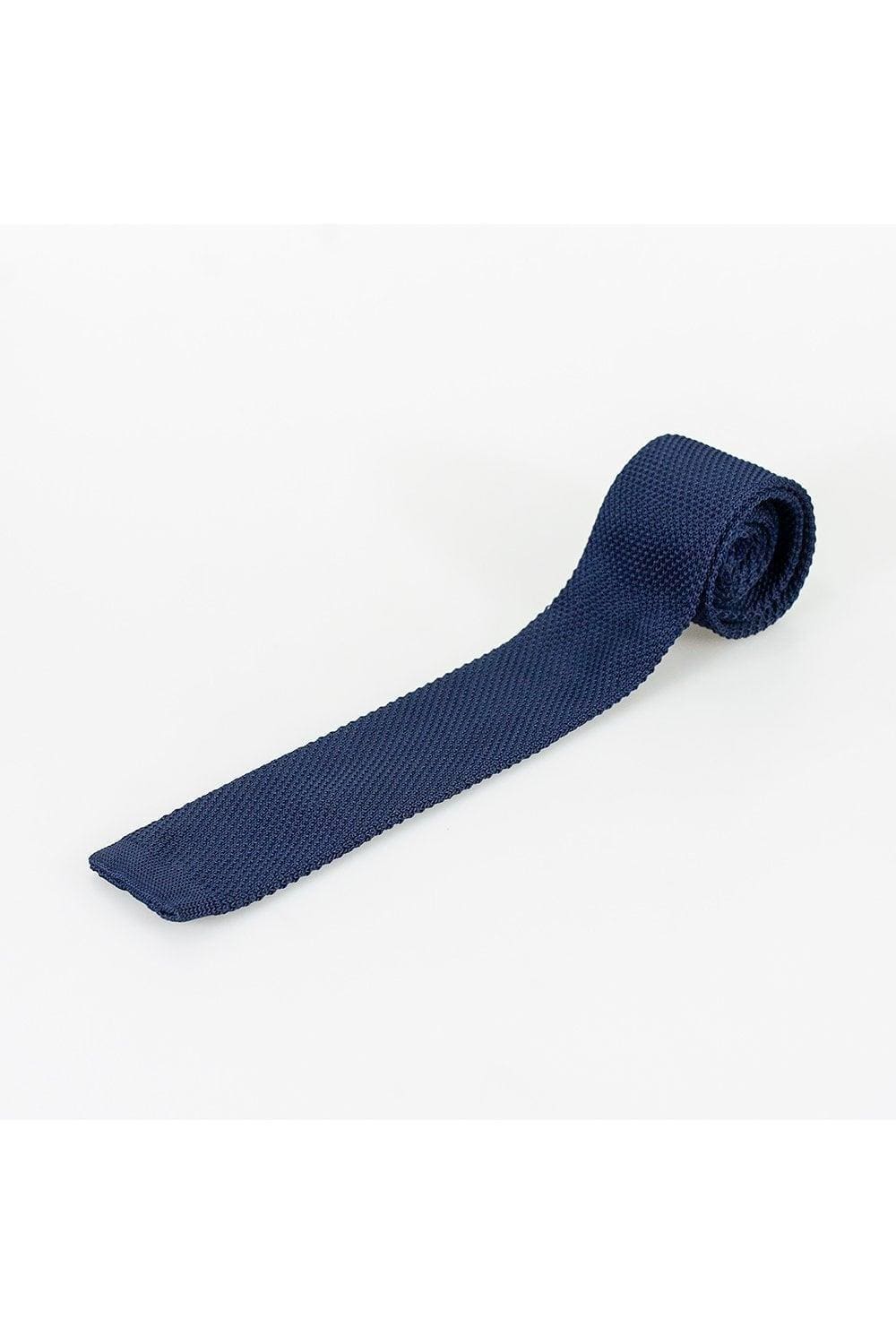 Cavani Men's Knitted Silk Tie and Pocket Square Set - Elegant Formal Accessories for Weddings, Business Meetings & Special Occasions